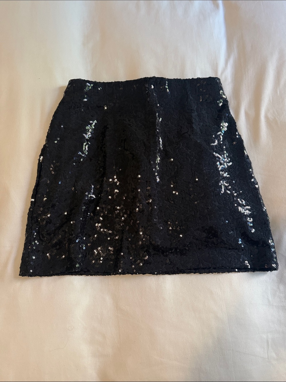 Black Sequin Mini Skirt - Women's Elegant Party Skirt